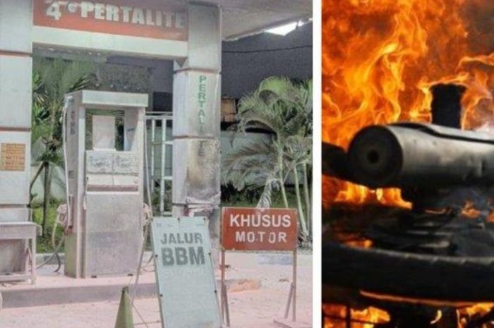 Bikin Panik Motor Terbakar di SPBU Depok, Saksi Mata: Tiba-tiba Api Langsung Besar